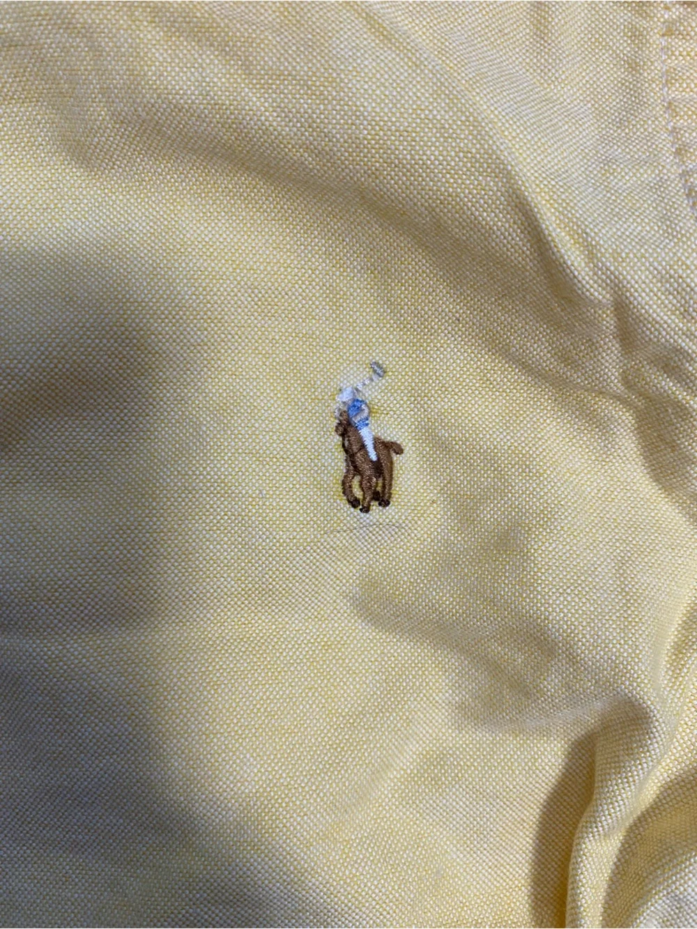 Ralph Lauren Yellow Button-Down Oxford Shirt